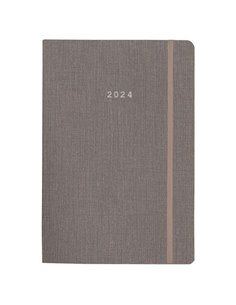 Next ημερολόγιο 2024 nomad ημερήσιο flexi γκρι με λάστιχο 14x21εκ.