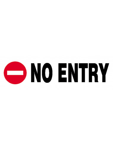 Next επιγραφή pvc "No entry" 7x22εκ.