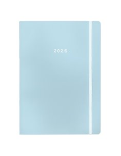 Next ημερολόγιο 2026 Pastel ημερήσιο flexi  γαλάζιο με λάστιχο 14x21εκ.