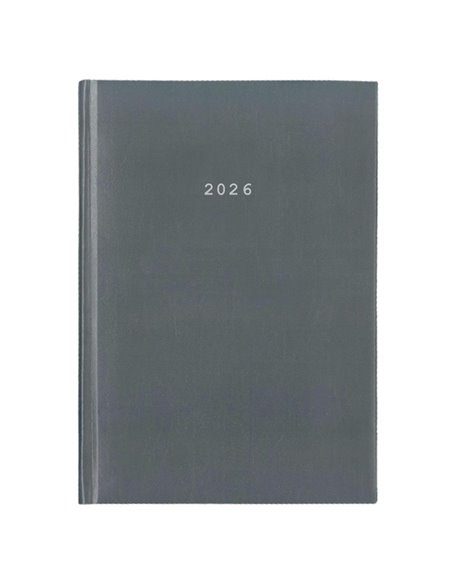 Next ημερολόγιο 2026 basic ημερήσιο δετό γκρι 14x21εκ.  Δυνατότητα εκτύπωσης