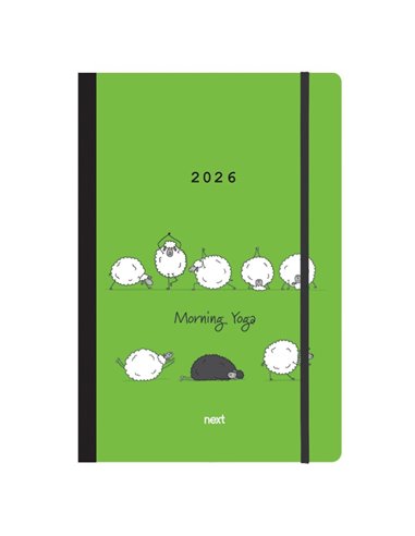 Next ημερολόγιο 2026 Trends Morning Yoga ημερήσιο flexi με λάστιχο 12x17εκ.