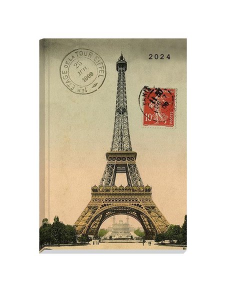 Next ημερολόγιο 2024 Gallery ημερήσιο δετό 14x21εκ, Εiffel