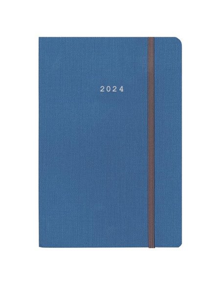 Next ημερολόγιο 2024 nomad ημερήσιο flexi μπλε με λάστιχο 14x21εκ.