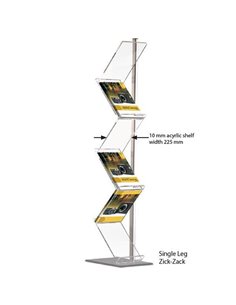 Σταντ επιδαπέδιο "Ζικ-ζακ" για φυλλάδια