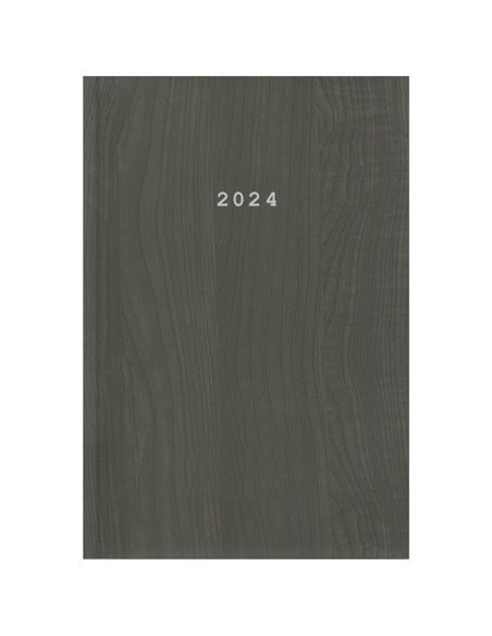 Next ημερολόγιο 2024 wood ημερήσιο δετό καφέ 14x21εκ.
