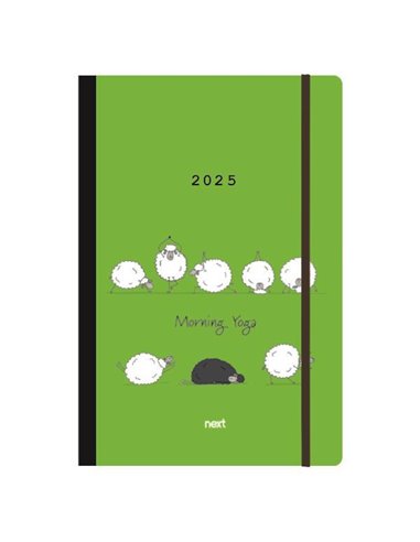 Next ημερολόγιο 2025 Trends ημερήσιο flexi με λάστιχο 14x21εκ. Morning Yoga