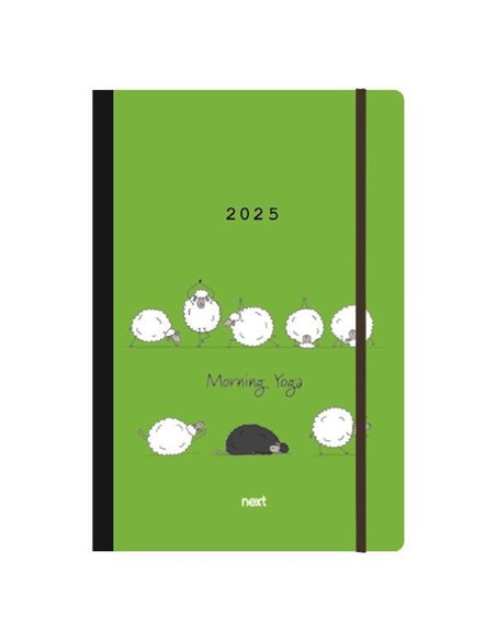 Next ημερολόγιο 2025 Trends ημερήσιο flexi με λάστιχο 14x21εκ. Morning Yoga
