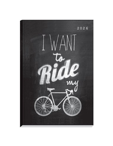 Next ημερολόγιο 2026 Gallery Riding μαύρο ημερήσιο δετό 14x21εκ.