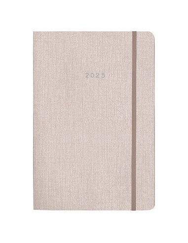 Next ημερολόγιο 2025 nomad ημερήσιο flexi υπόλευκο με λάστιχο 17x25εκ.