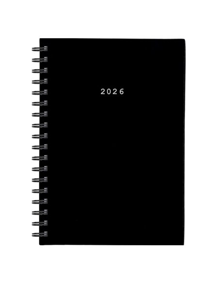 Next ημερολόγιο 2026 basic xl ημερήσιο σπιράλ μαύρο 21x29εκ.  Δυνατότητα εκτύπωσης