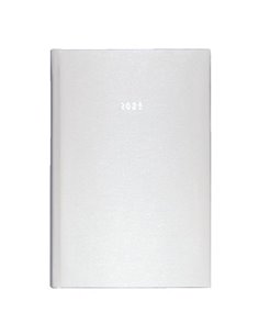 Next ημερολόγιο 2025 metallic ημερήσιο δετό λευκό 14x21εκ.