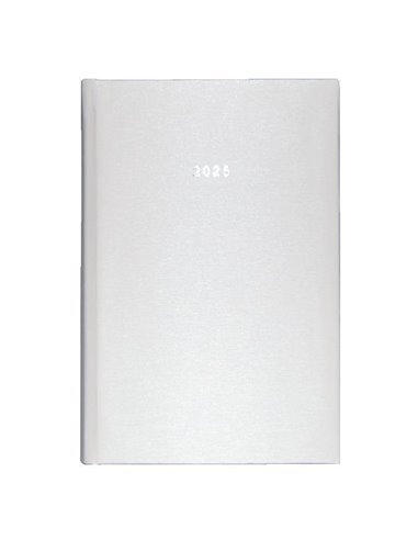 Next ημερολόγιο 2025 metallic ημερήσιο δετό λευκό 14x21εκ.