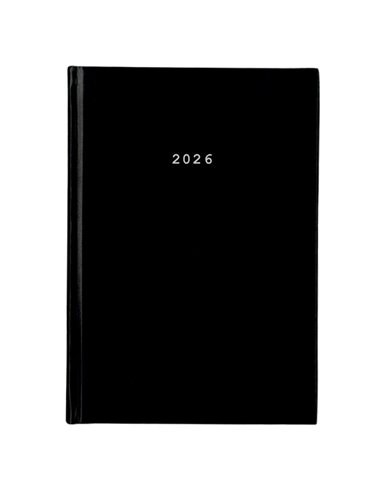Next ημερολόγιο 2026 basic ημερήσιο δετό μαύρο 12x17εκ.  Δυνατότητα εκτύπωσης