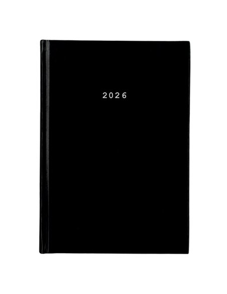 Next ημερολόγιο 2026 basic ημερήσιο δετό μαύρο 12x17εκ.  Δυνατότητα εκτύπωσης