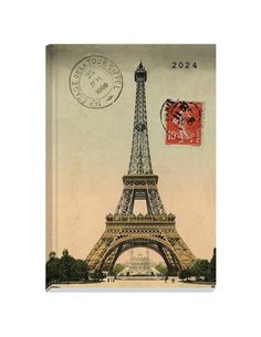 Next ημερολόγιο 2024 Gallery ημερήσιο δετό 12x17εκ, Eiffel