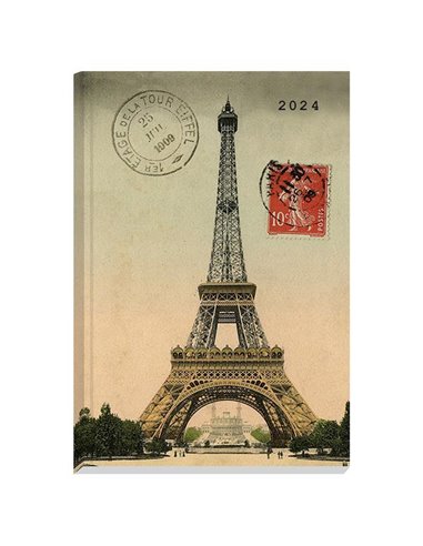 Next ημερολόγιο 2024 Gallery ημερήσιο δετό 12x17εκ, Eiffel