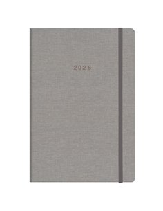 Next ημερολόγιο 2026 Nomads ημερήσιο flexi γκρι ανοιχτό με λάστιχο 17x25εκ.