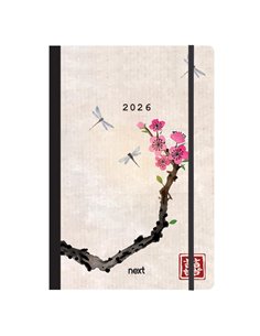 Next ημερολόγιο 2026 Trends Japan art ημερήσιο flexi με λάστιχο 14x21εκ.
