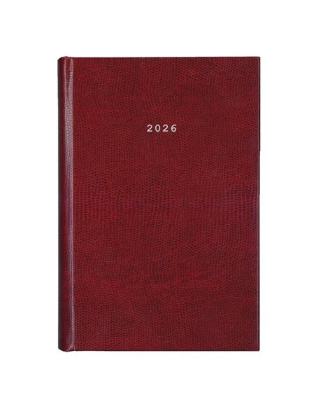 Next ημερολόγιο 2026 skin ημερήσιο δετό μπορντώ 17x25εκ.  Δυνατότητα εκτύπωσης