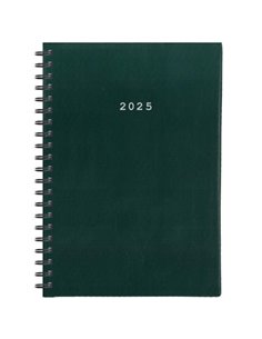 Next ημερολόγιο 2025 basic ημερήσιο σπιράλ πράσινο 12x17εκ.