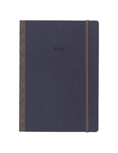 Next ημερολόγιο 2025 Natural εβδομαδιαίο flexi μπλε με λάστιχο 17x25εκ.