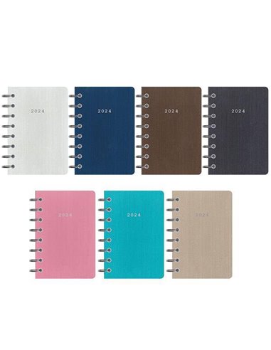 Next ημερολόγιο 2024 ημερήσιο fabric σπιράλ μίνι 8x12εκ.