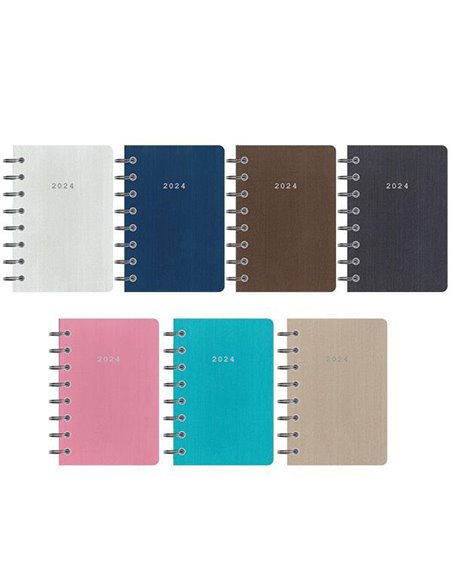 Next ημερολόγιο 2024 ημερήσιο fabric σπιράλ μίνι 8x12εκ.