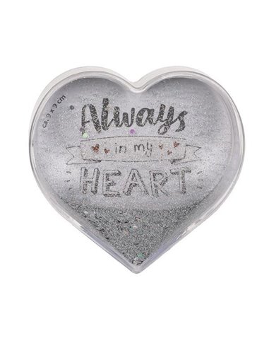 Κορνίζα 3D με νερό και glitter για φωτογραφία  9x9εκ.