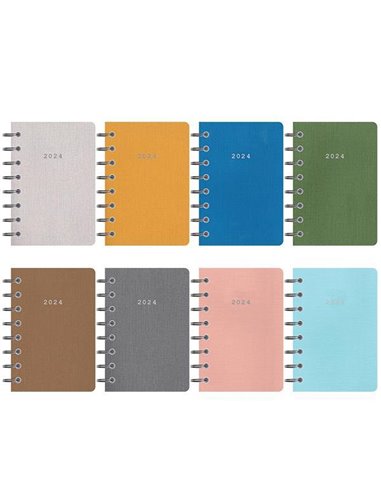 Next ημερολόγιο 2024 nomad ημερήσιο σπιράλ μίνι 8x12εκ.