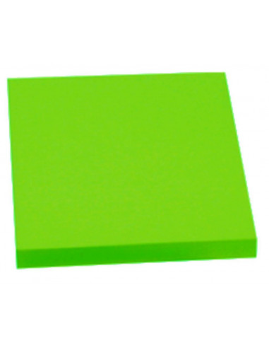 Αυτοκόλλητα χαρτάκια πράσινο φωσφ. 7,6x7,6εκ.