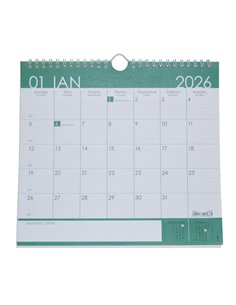 Next ημερολόγιο 2026, ύψος 23x25εκ., 12 φύλλα, 3:1, επιτοίχιο - γραφείου