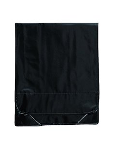 Τσάντα σε μεταλλικό χρώμα μαύρο 34x35x8εκ.