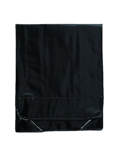 Τσάντα σε μεταλλικό χρώμα μαύρο 34x35x8εκ.