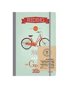 Next ημερολόγιο ACADEMIC+ 9/2024-12/2025 Gallery εβδομαδιαίο flexi 14x21εκ. Riding