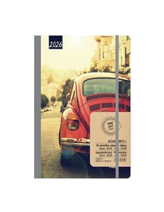Next ημερολόγιο ACADEMIC+ 9/2025-12/2026 Gallery εβδομαδιαίο flexi 14x21εκ. Σκαραβαίος