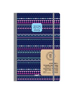 Next ημερολόγιο ACADEMIC+ 9/2024-12/2025 Gallery εβδομαδιαίο flexi 14x21εκ. Αραβικό μπλε
