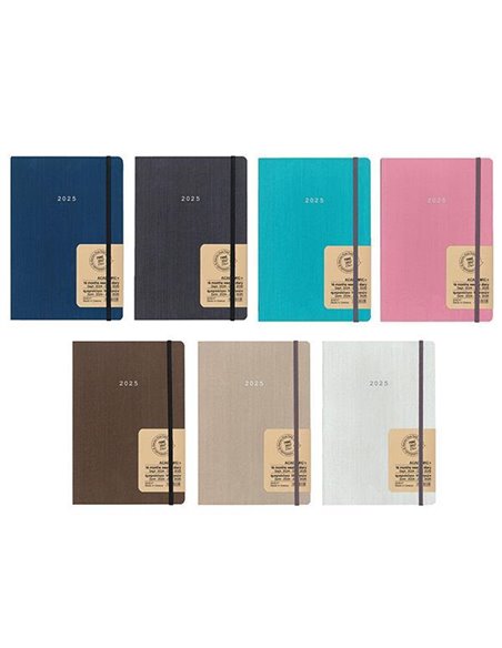 Next ημερολόγιο ACADEMIC+ 9/2024-12/2025 Fabric εβδομαδιαίο flexi 14x21εκ.