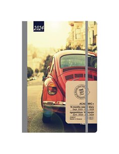Next ημερολόγιο ACADEMIC+ 9/2023-12/2024 Gallery εβδομαδιαίο flexi 14x21εκ. Σκαραβαίος