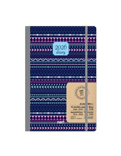 Next ημερολόγιο ACADEMIC+ 9/2025-12/2026 Gallery εβδομαδιαίο flexi 14x21εκ. Αραβικό μπλε