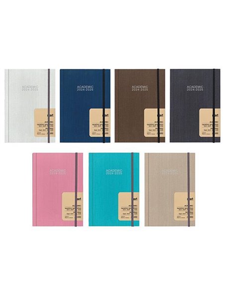 Next ημερολόγιο ACADEMIC 9/2024-8/2025 Fabric ημερήσιο δετό 14x21εκ.