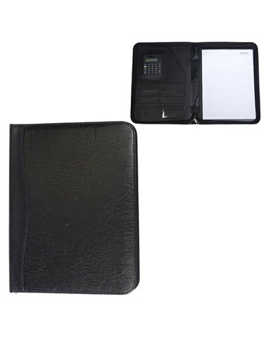 Portfolio με φερμουάρ μαύρο 25,5x32,5x2εκ.