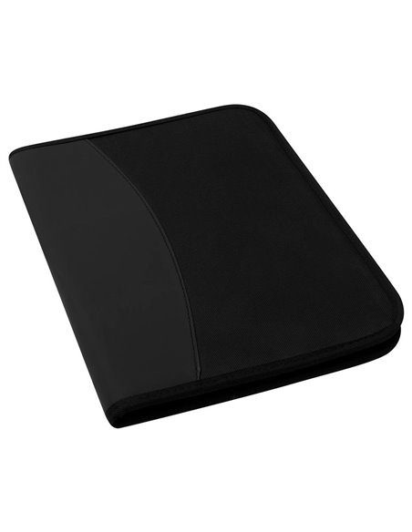 Portfolio με φερμουάρ PVC μαύρο Υ34x25,5εκ.