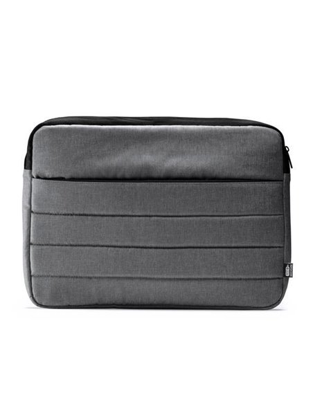 Τσάντα χειρός για laptop γκρι με μαύρο ρέλι Υ30x40x3,5εκ