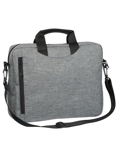 Τσάντα για λάπτοπ πολυεστέρα γκρι Υ30x37x7,5εκ
