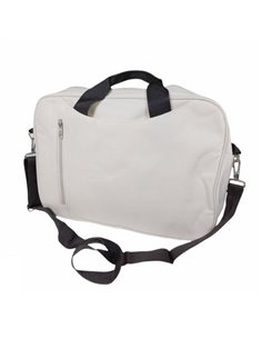 Τσάντα για Laptop με 2 θήκες εκρού 38x7x27εκ.