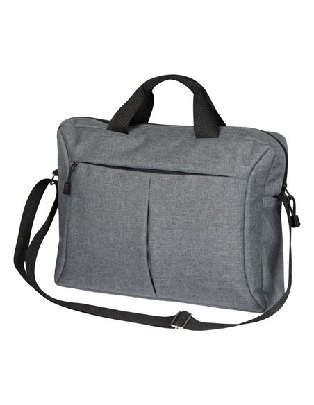 Τσάντα για λάπτοπ πολυεστέρα γκρι 39x9x29εκ