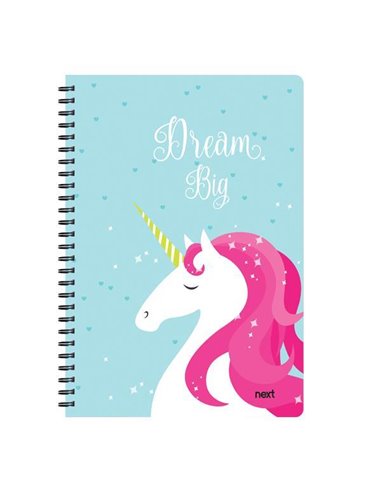 Next trends unicorn τετράδιο σπιράλ 3 θέματα 105 φύλλα 21x29εκ.