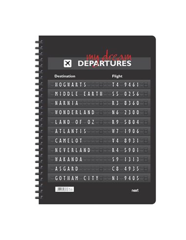 Next trends destinations τετράδιο σπιράλ 2 θέματα 70 φύλλα 17x25εκ.