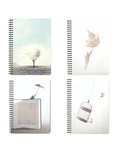 Next escape τετράδιο σπιράλ 17x25εκ. 3θεμ., 105φ.