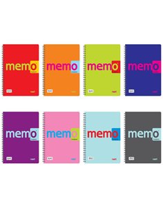 Next memo τετράδιο σπιράλ 21x29εκ. 2θεμ.